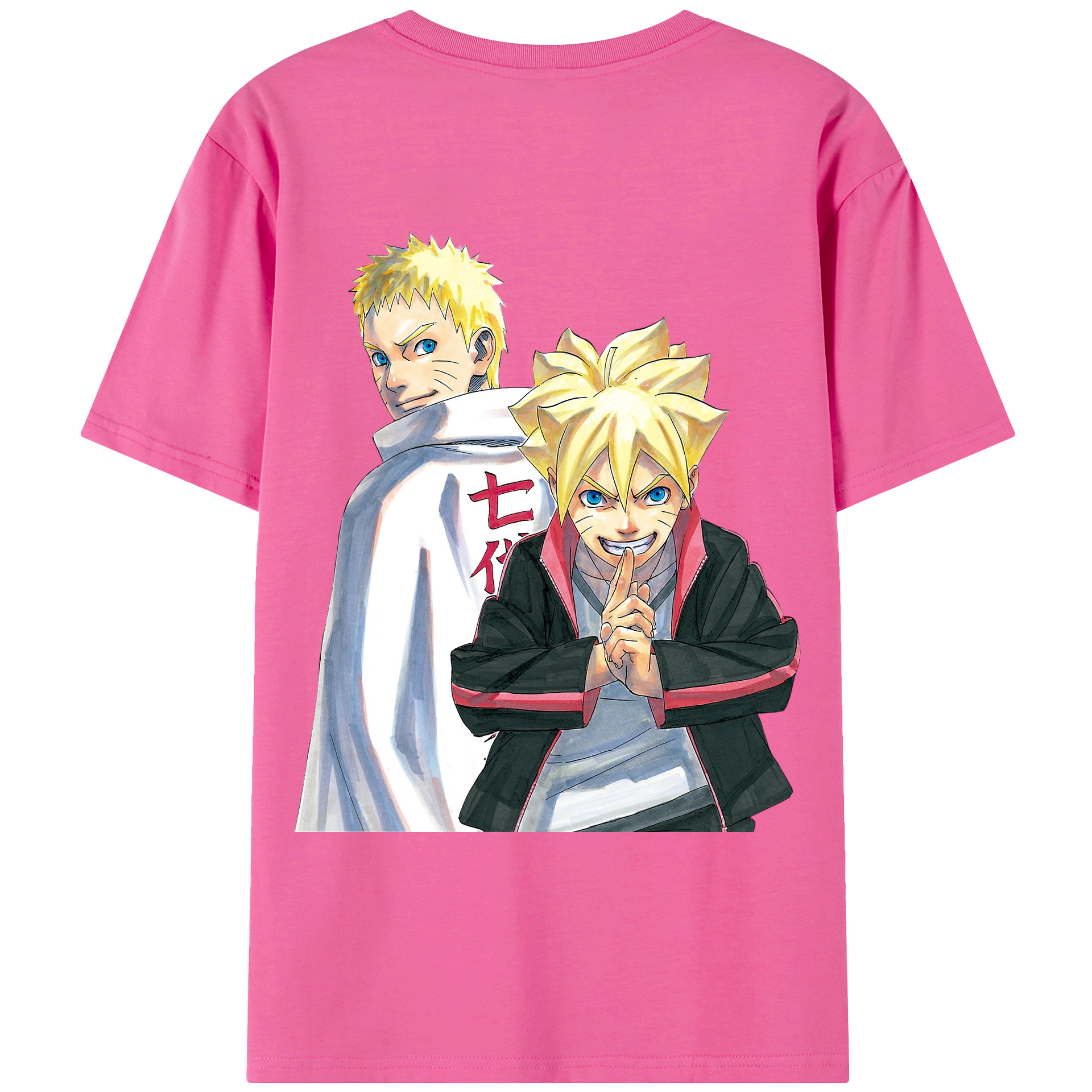 （画像用） NARUTO -ナルト- うずまき ボルト Uzumaki Boruto レディース半袖Tシャツ(バックプリント)